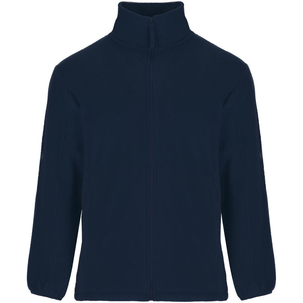 Artic fleece kinderjack met volledige rits - met logo of onbedrukt bestellen - Marineblauw