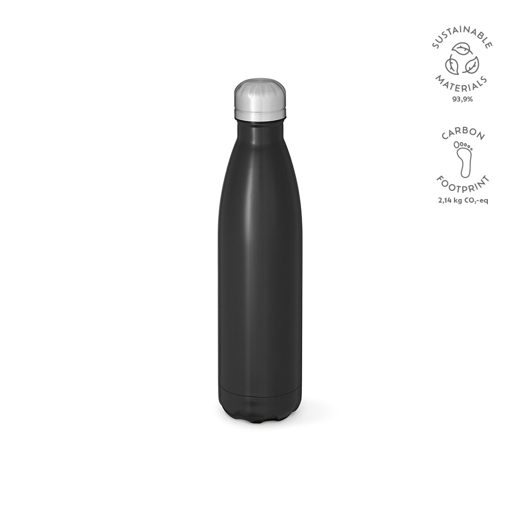 Mississippi 800 fles gerecycled roestvrij staal 810 ml - met logo of onbedrukt bestellen - zwart