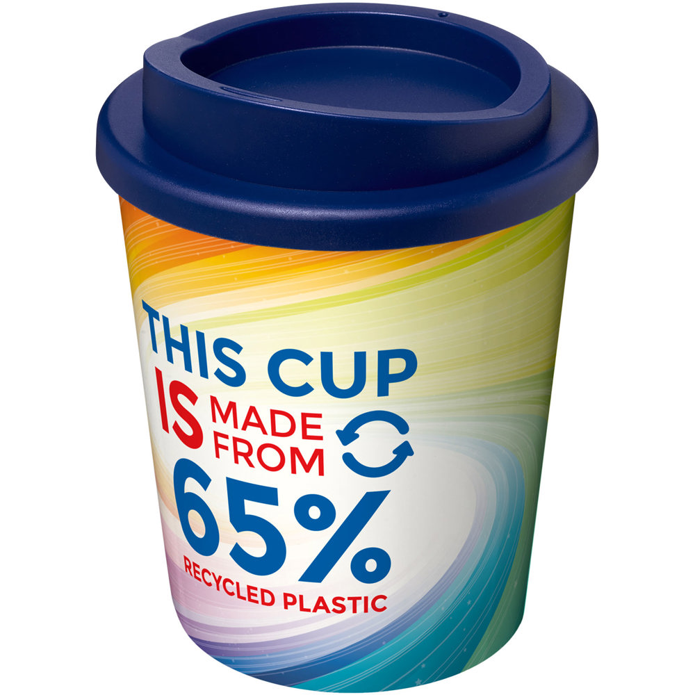 Brite-Americano® Espresso Eco 250 ml geïsoleerde beker - voor bedrijven en relatiegeschenken - blauw
