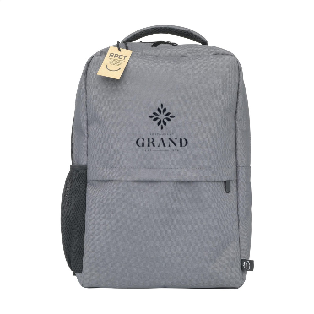 Finley GRS RPET Laptop Backpack rugzak - grijs (± PMS Cool Gray 11C)