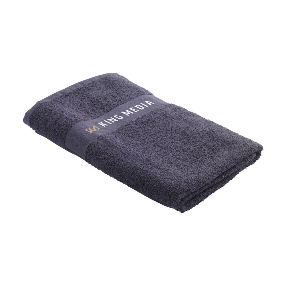 Wooosh Bath Towel GRS Recycle Cotton Mix 140 x 70 cm - donkergrijs (± PMS 426C)