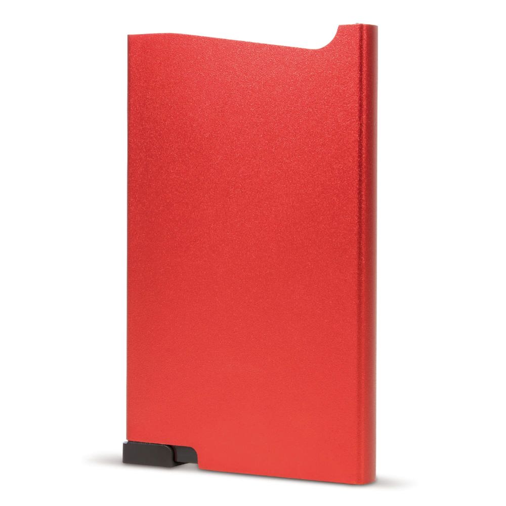 RFID aluminium bankpashouder - bedrukt of onbedrukt verkrijgbaar - rood