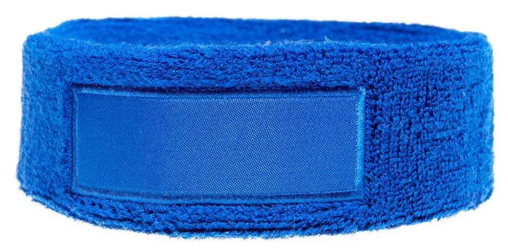 Hoofdband met label - bedrukt of onbedrukt verkrijgbaar - Kobaltblauw (PMS 286c) / Kobaltblauw