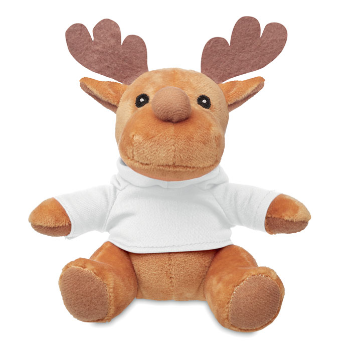 RUDOLPH - Rendier met hoodie - Wit