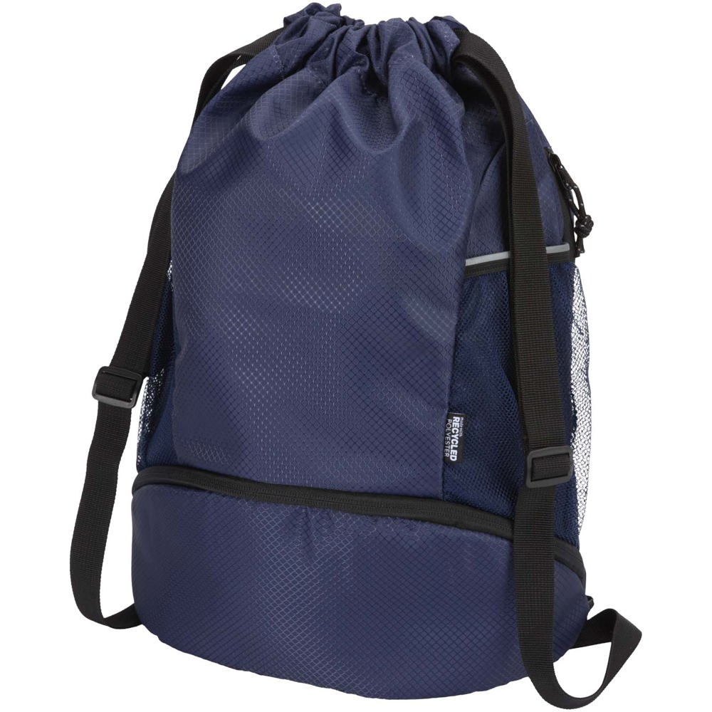 Nomad GRS gerecyclede sporttas met trekkoord en bodemvak 18 l - kopen of bedrukken - Marineblauw