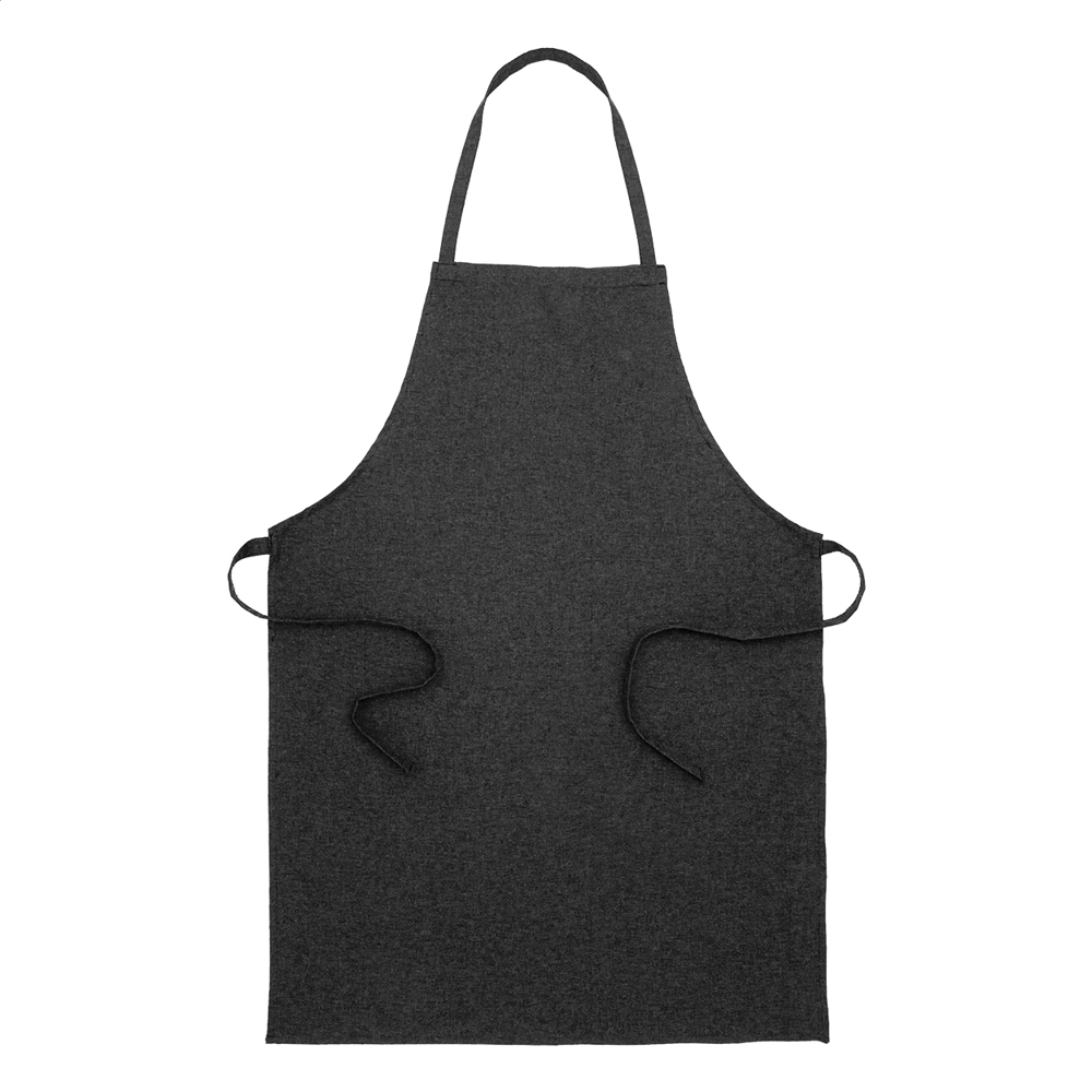 Chepex - gerecycled katoenen schort - kopen of bedrukken - Zwart
