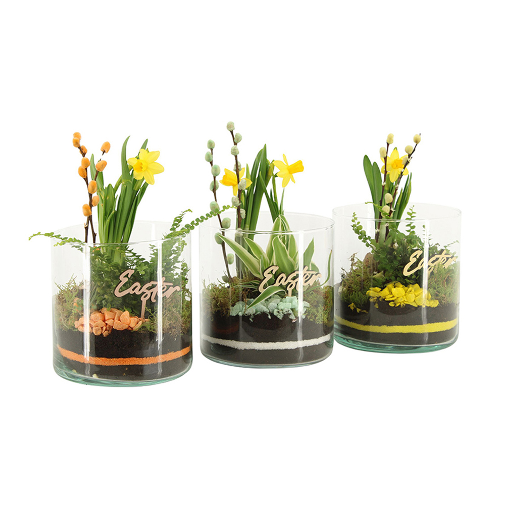 Easter glass large - Narcis - met logo of onbedrukt bestellen