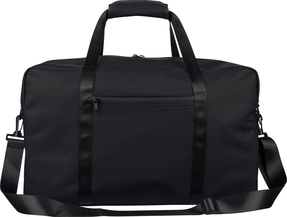 Gerecyclede PU dufflebag Mirae - voor bedrijven en relatiegeschenken - Zwart