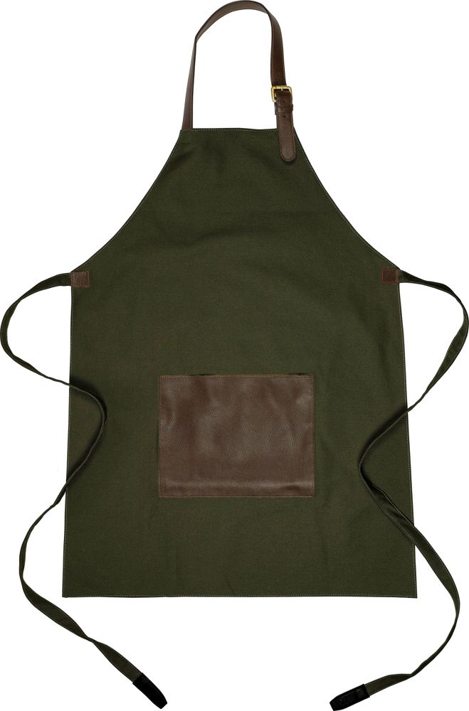 Canvas schort (450 g/m²) Maria - met logo of onbedrukt bestellen - groen