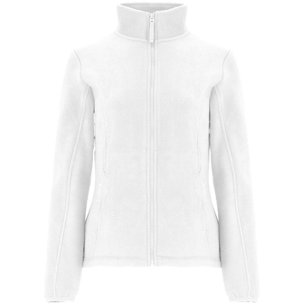 Artic fleece damesjack met volledige rits - voor bedrijven en relatiegeschenken - wit