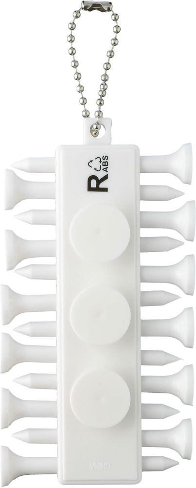 Gerecycled ABS golf tee-set Aveline