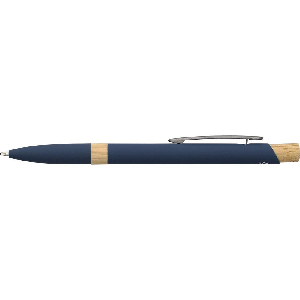 Gerecyclede aluminium balpen Calandra - met logo of onbedrukt bestellen - blauw