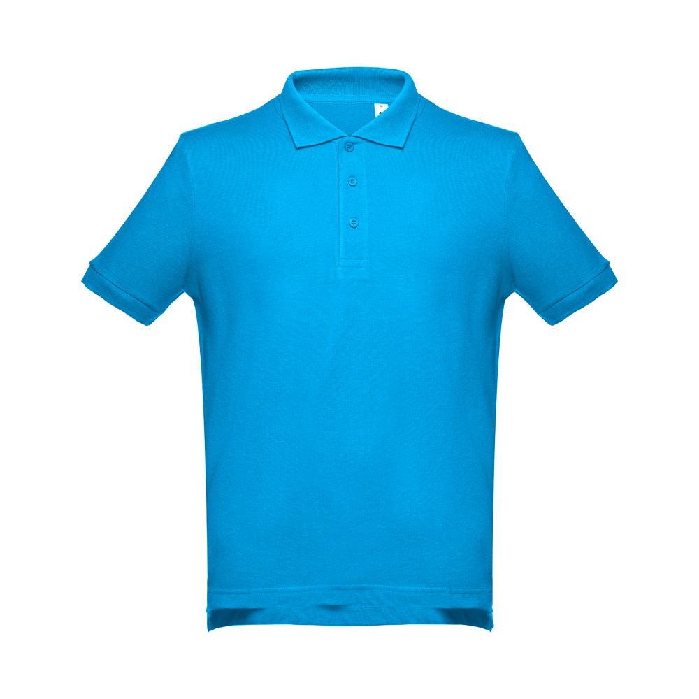 THC ADAM 3XL. Polo t-shirt voor mannen - met logo of onbedrukt bestellen - Aqua blauw