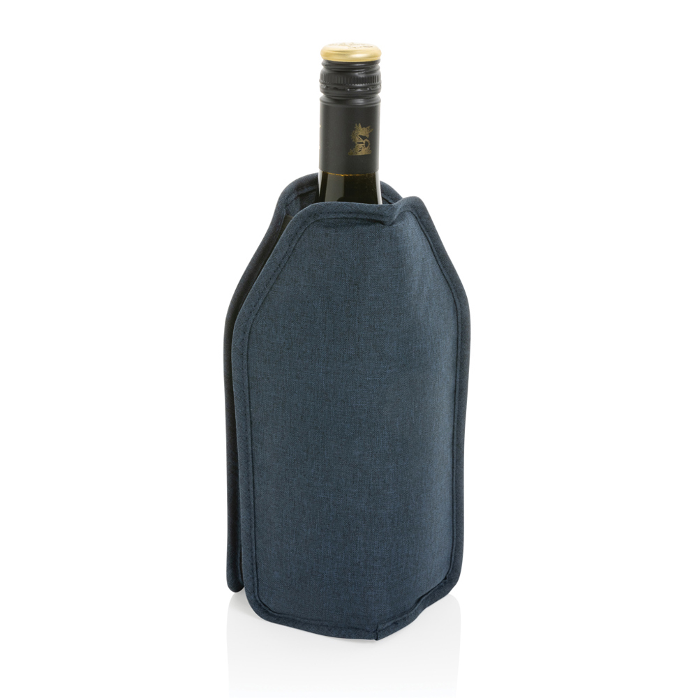 Vino AWARE™ RPET wijnkoeler sleeve - bedrukt of onbedrukt verkrijgbaar - donkerblauw (± PMS navy)