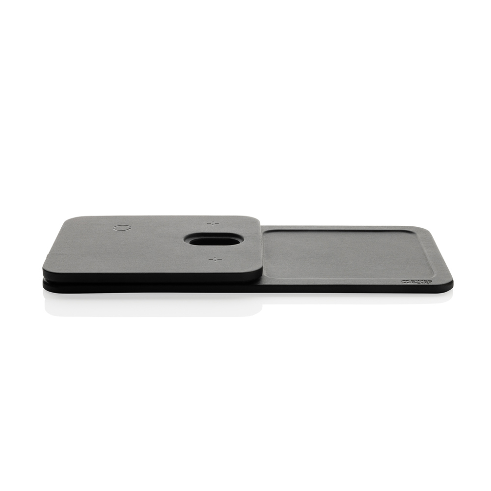 Swiss Peak 3-in-1 RCS gerecycled PU draadloze oplader