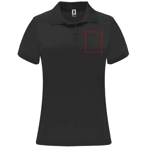 Monzha 150 g/m² sportpolo met korte mouwen voor dames