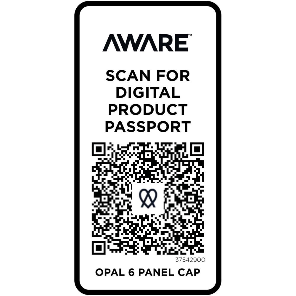 Opal 240 g/m² 6 panel Aware™ gerecyclede cap