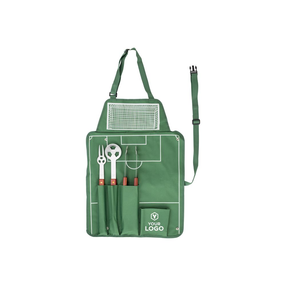 Nylon (600D) schort met barbecue set Christina