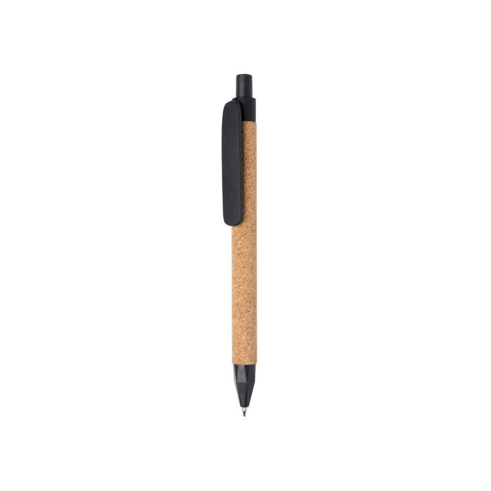 Write tarwestro en kurk pen - met logo of onbedrukt bestellen - zwart (± PMS Black)