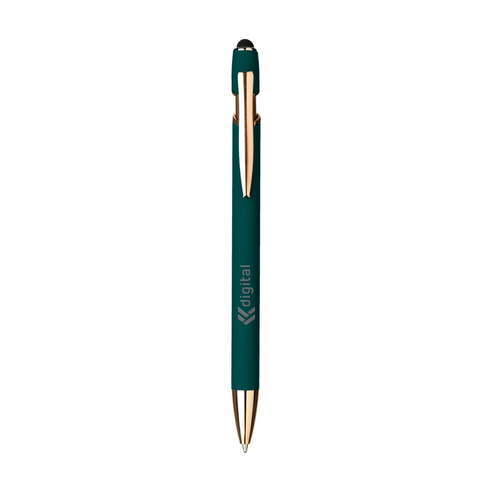 Luca Copper Stylus RCS Recycled Alu SoftTouch - groen (± PMS 7722C)