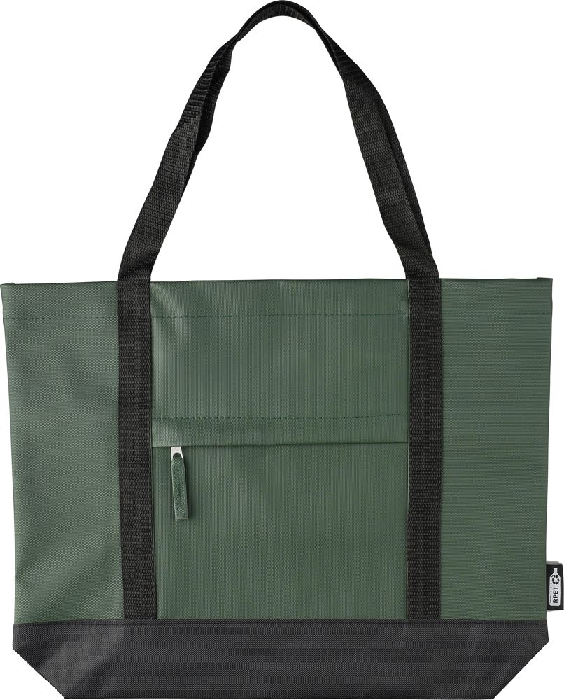 rPET polyester (600D) draagtas Lumi - voor bedrijven en relatiegeschenken - groen