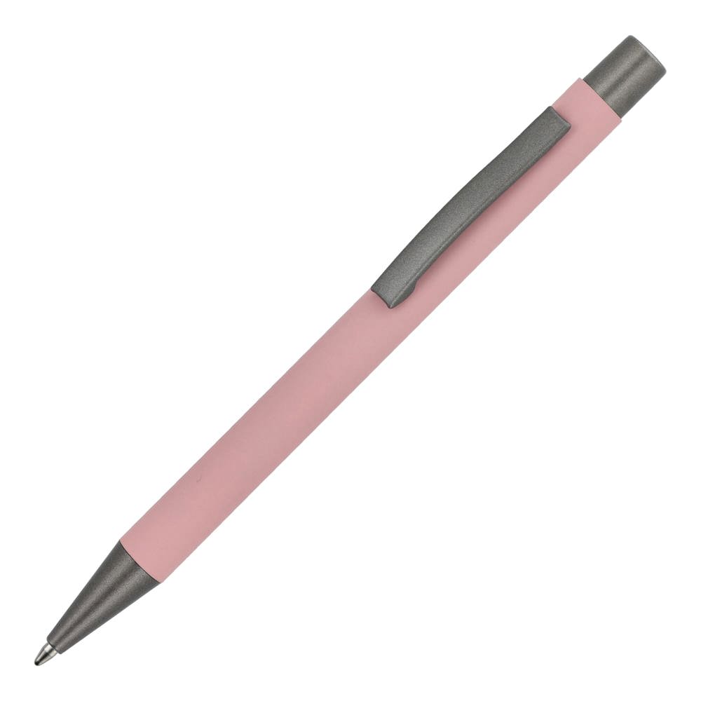 Balpen New York soft touch - bedrukt of onbedrukt verkrijgbaar - Pastel rose