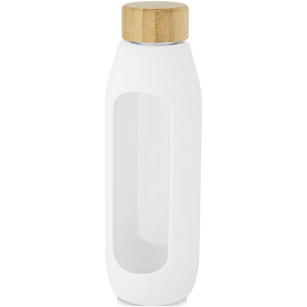 Tidan fles van 600 ml in borosilicaatglas met siliconen grip