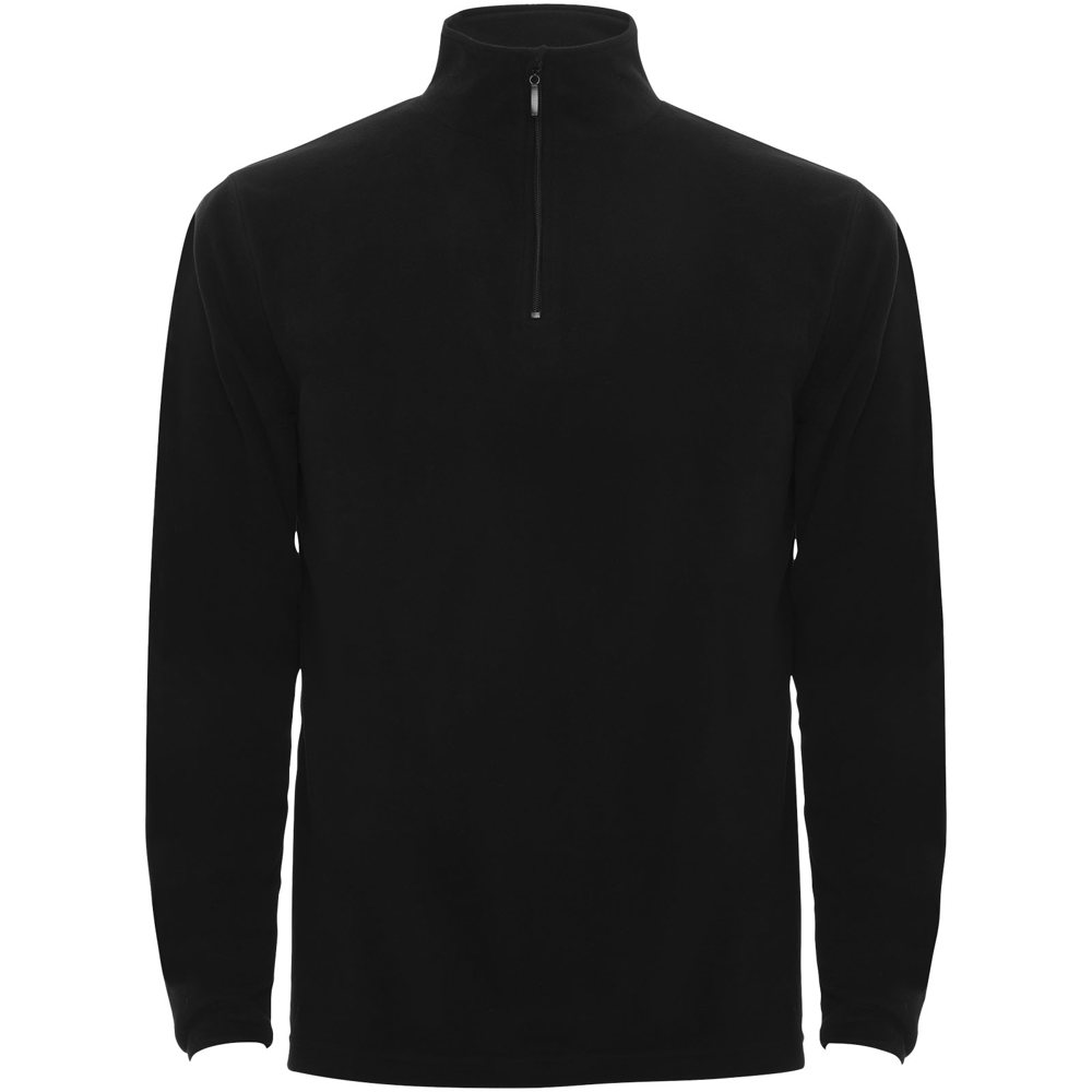 Himalaya fleece herenjack met kwartrits - kopen of bedrukken - zwart