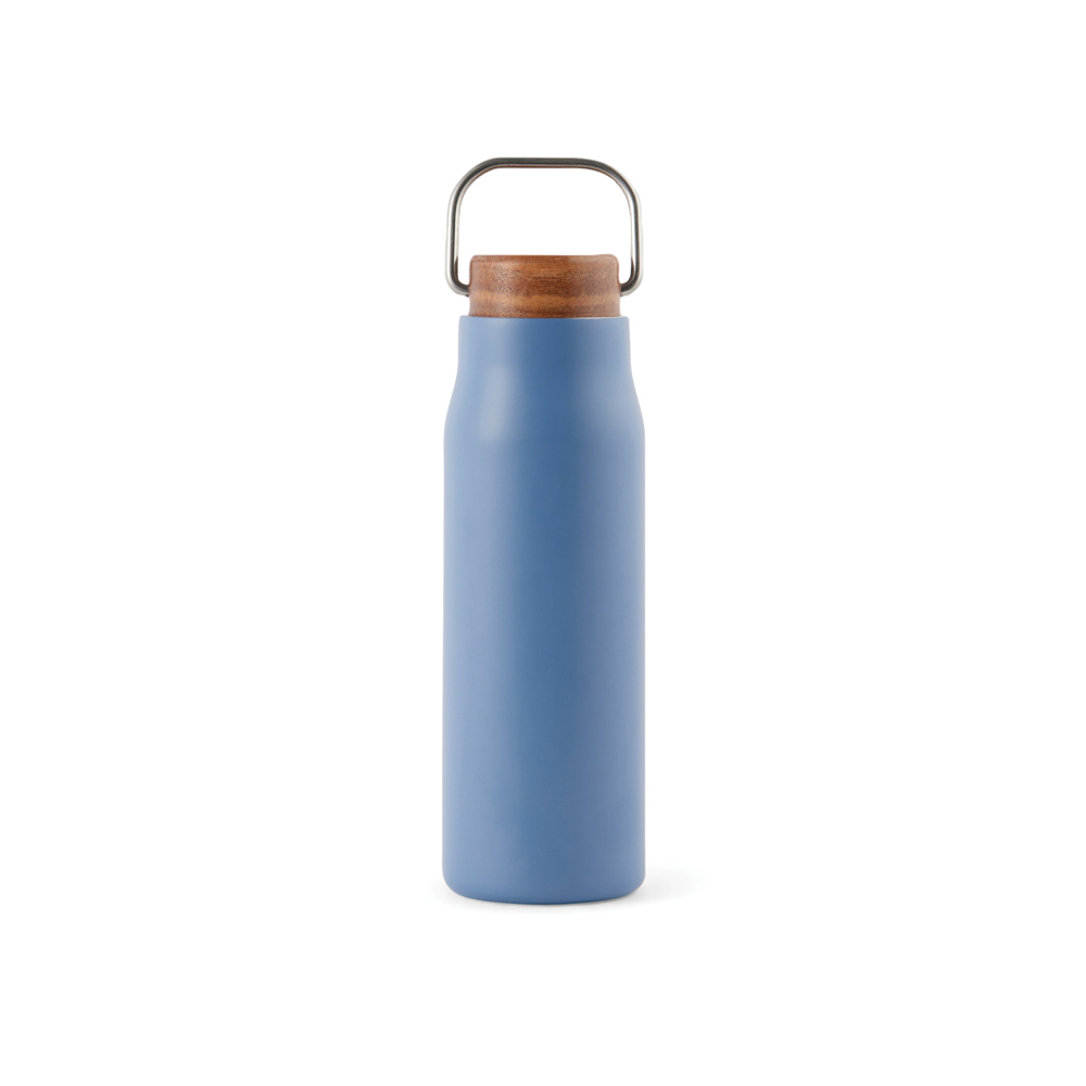 VINGA Ciro RCS gerecycled RVS vacuümfles 300ML - bedrukt of onbedrukt verkrijgbaar - blauw (± PMS 2373 C)