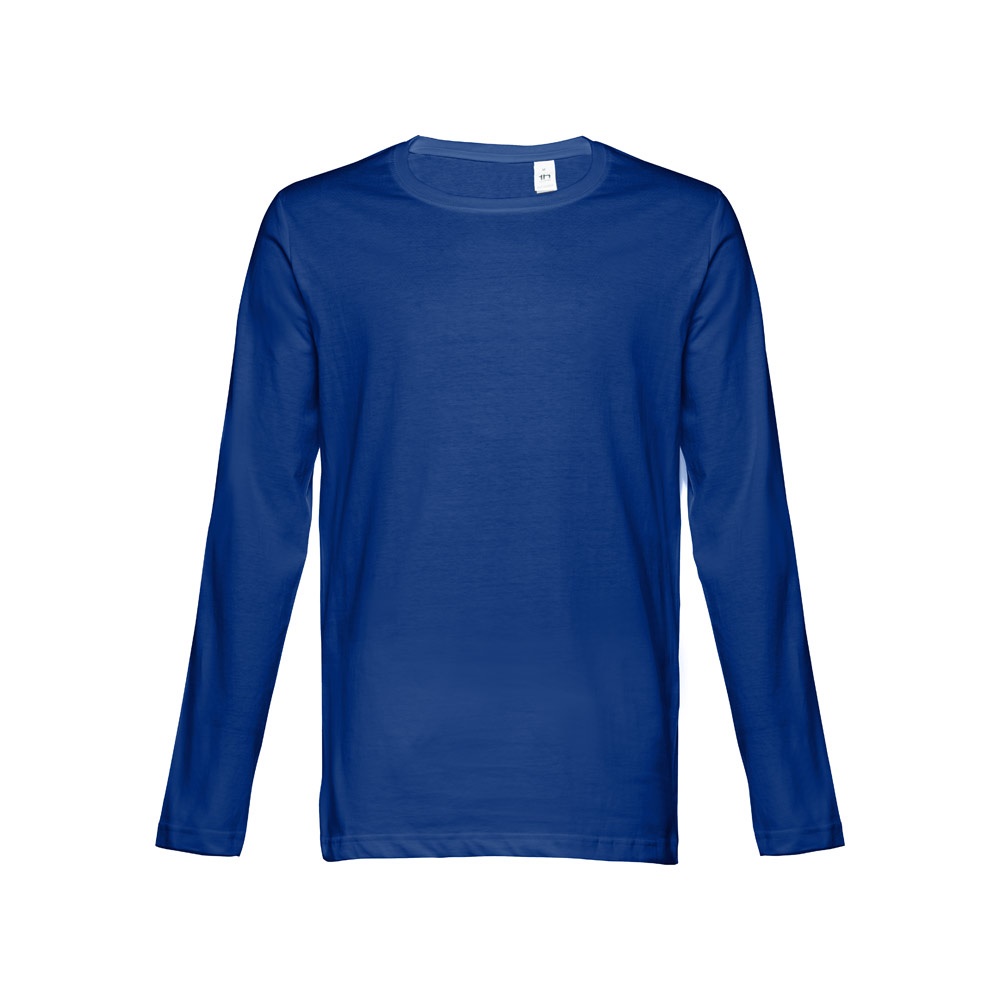 THC BUCHAREST. T-shirt met lange mouwen voor mannen - met logo of onbedrukt bestellen - Royal Blauw