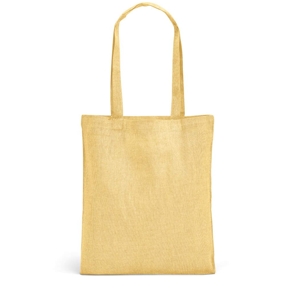 RYNEK. Tas met gerecycled katoen (70%), polyester (30% rPET) (140 g/m²) - voor bedrijven en relatiegeschenken - Geel