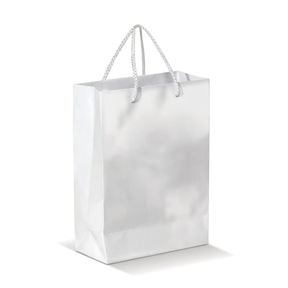 Draagtas papier klein 200g/m2 - kopen of bedrukken - Wit