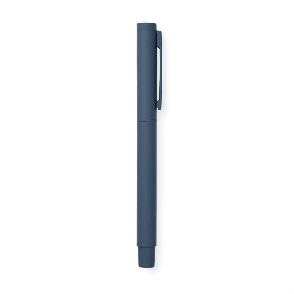 VINGA Baltimore RCS recycled RVS pen - met logo of onbedrukt bestellen - donkerblauw (± PMS 7545 C)