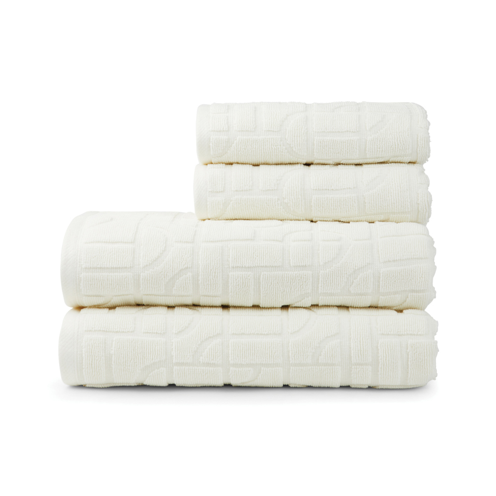 VINGA Verso OCS biologisch katoenen handdoekenset, 4 stuks - kopen of bedrukken - naturel (± PMS 11-0701 TCX)