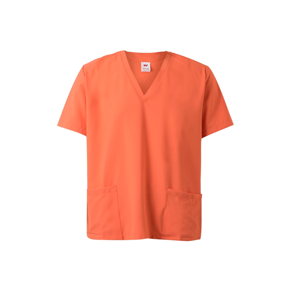 VL FLORA. Tuniek met korte mouwen (140 g/m²) gemaakt van 100% microvezel - oranje