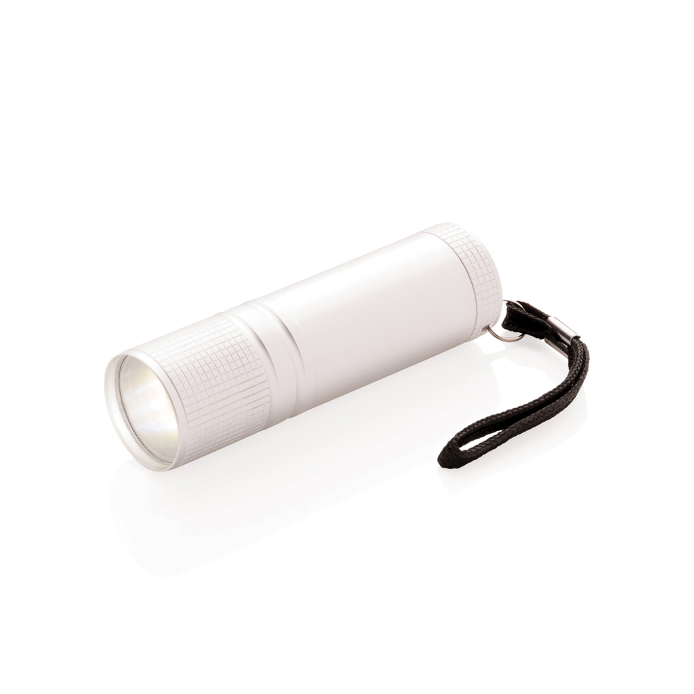 COB zaklamp - bedrukt of onbedrukt verkrijgbaar - zilver (± PMS 428)