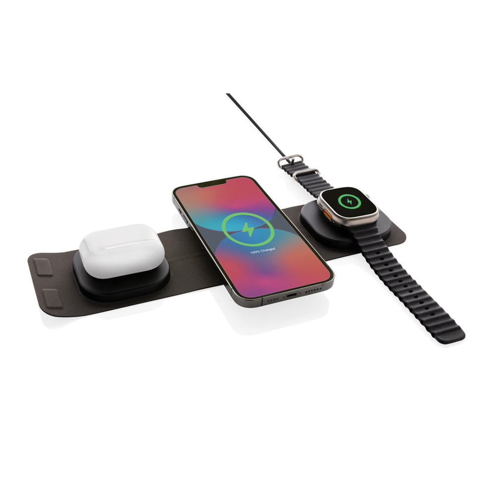 Swiss Peak RCS rplastic 3-in-1 draadloze 15W reislader.