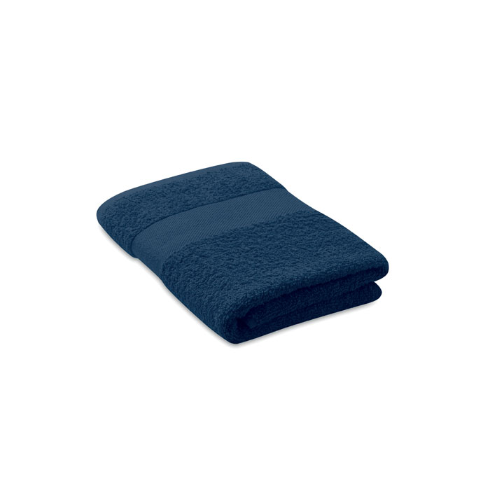 SERRY - Handdoek organisch 50x30cm - bedrukt of onbedrukt verkrijgbaar - blauw