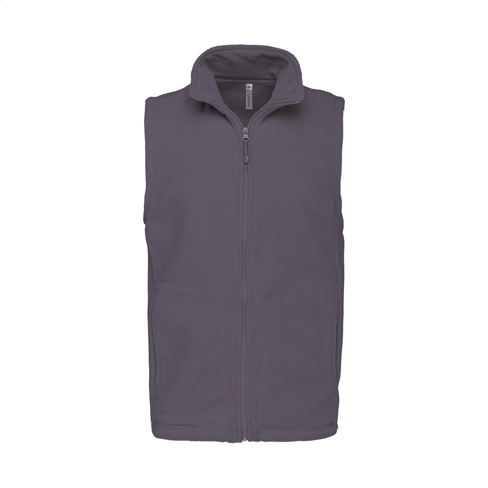 KA913 - fleece bodywarmer vest - met logo of onbedrukt bestellen - Licht grijs