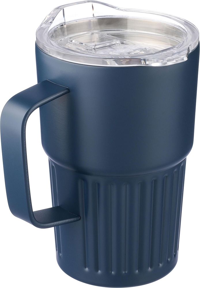 Gerecyclede roestvrijstalen to go mok (450 ml) Calo - met logo of onbedrukt bestellen