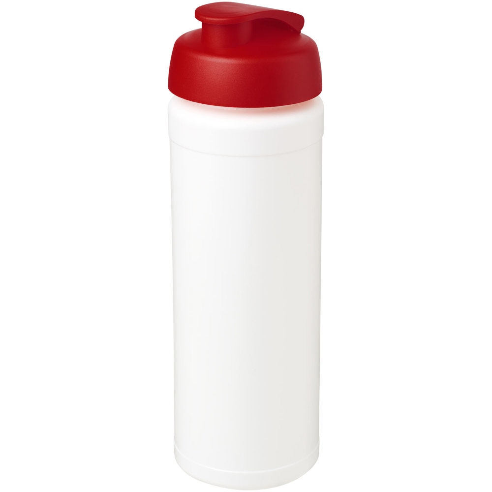 Baseline® Plus grip 750 ml sportfles met flipcapdeksel - kopen of bedrukken - Wit, Rood