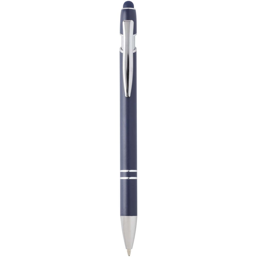 Kish balpen met zilveren afwerking (blauwe inkt) - met logo of onbedrukt bestellen - Marineblauw