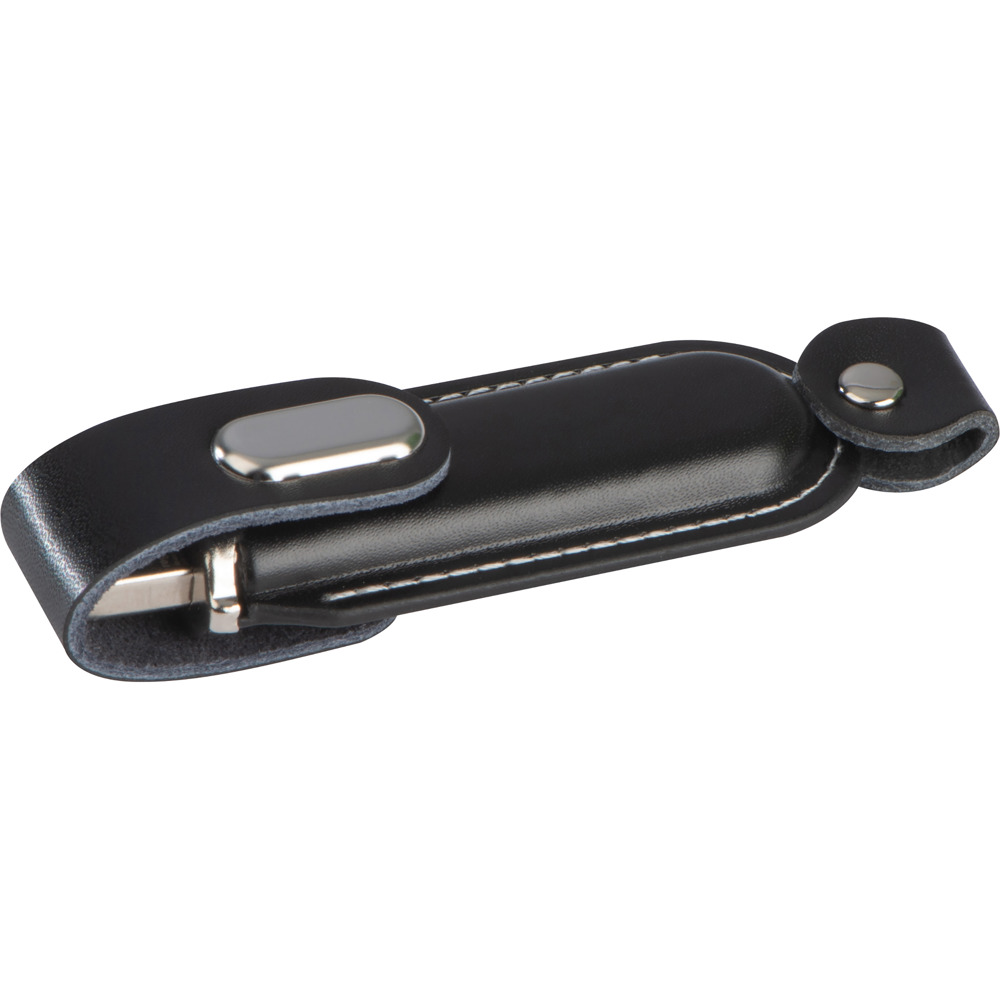 USB-stick van leder, 4GB