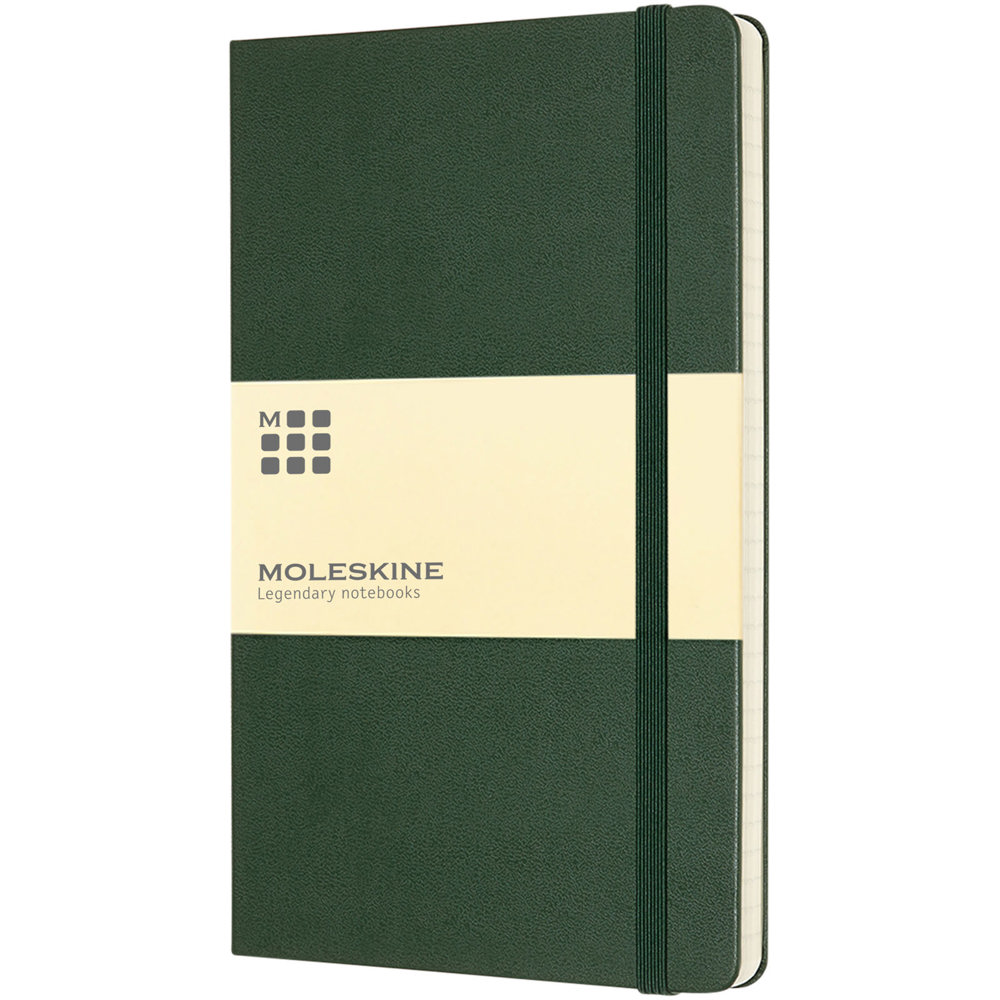 Moleskine Classic L hardcover notitieboek - gelinieerd - kopen of bedrukken - Mirtegroen