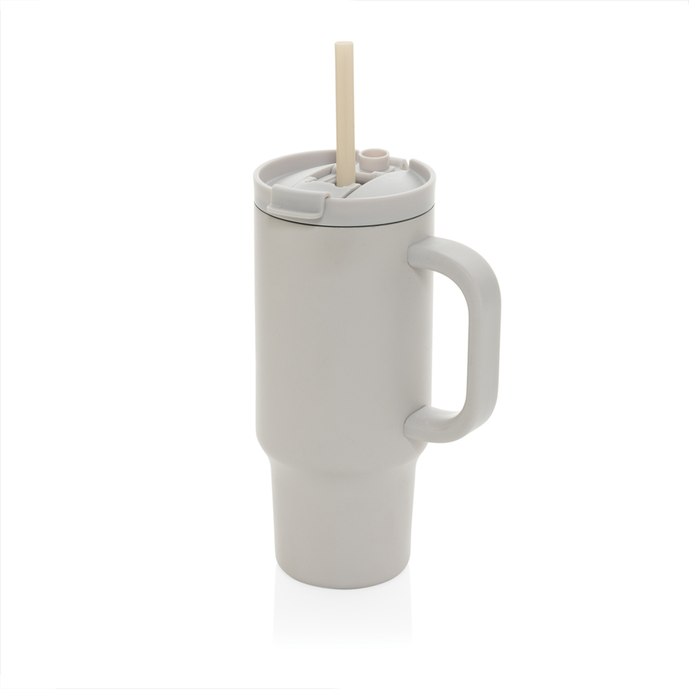 Cruiser RCS recycled lekvrije compacte beker 480ML - voor bedrijven en relatiegeschenken - warm brown (± PMS warm beige)