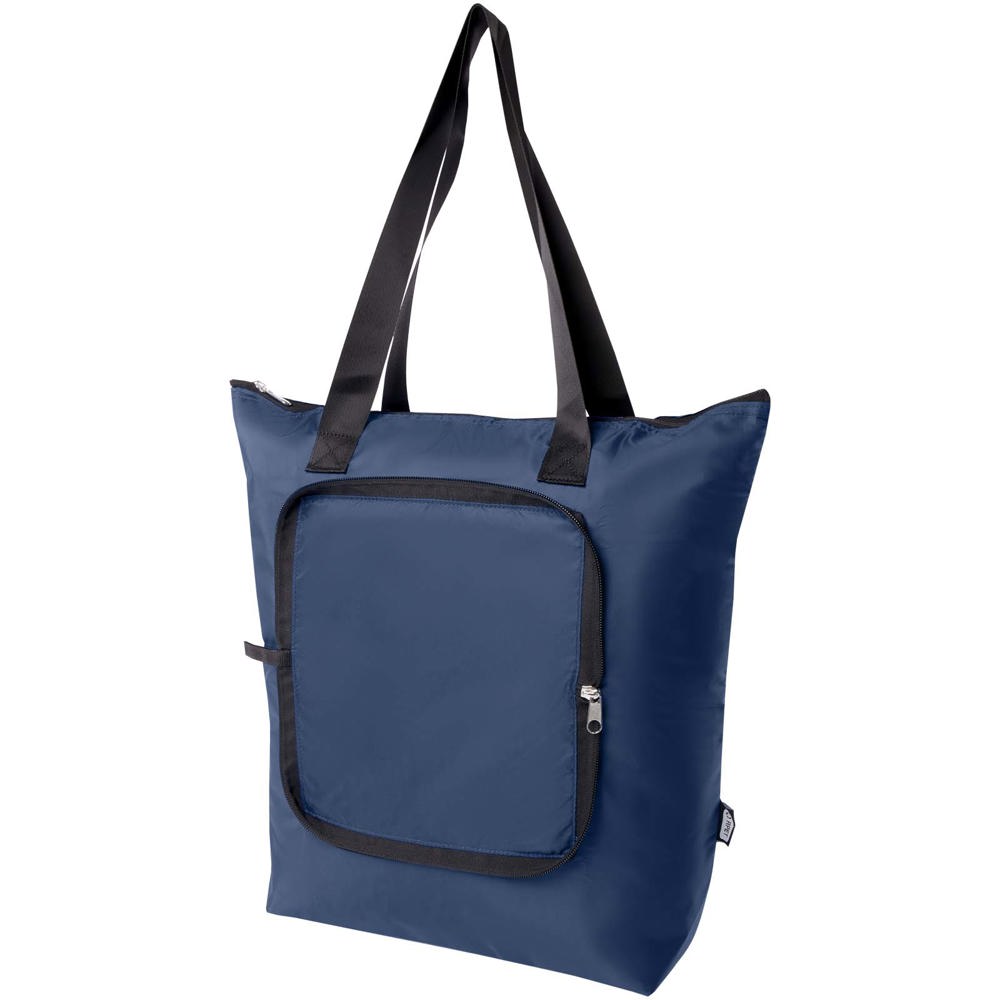 EcoFold RPET opvouwbare koeltas 15 l - met logo of onbedrukt bestellen - Marineblauw