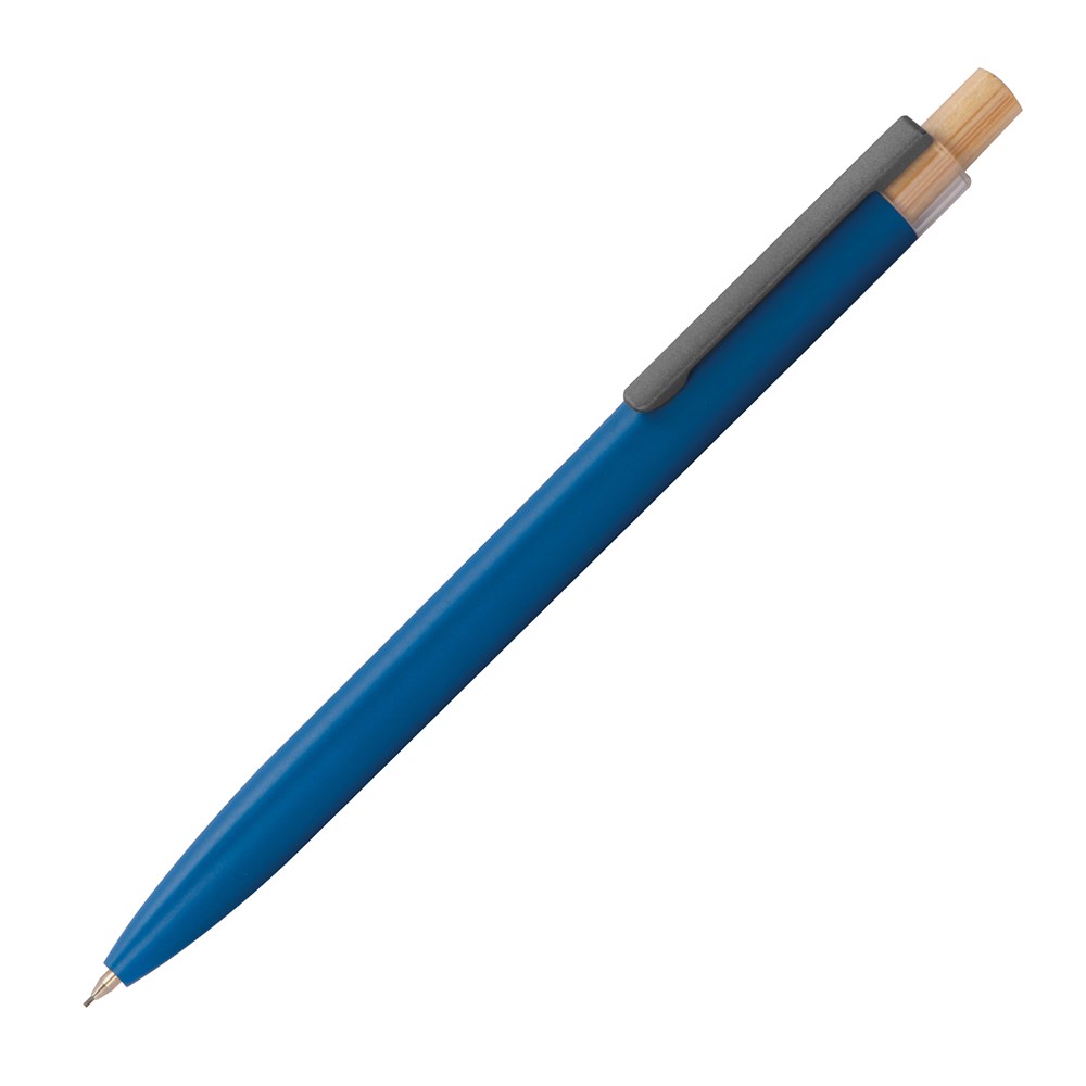 Schrijfset van gerecycled aluminium met een pen en potlood