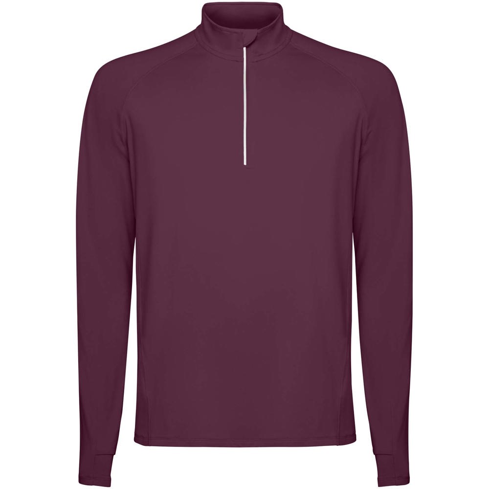 Estambul herensweater met lange mouwen en halve rits - kopen of bedrukken - Pruimrood