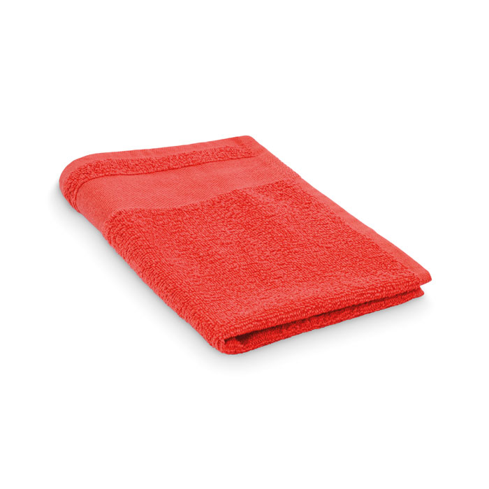 ISLAND 30 - Katoenen gastendoek - bedrukt of onbedrukt verkrijgbaar - Rood