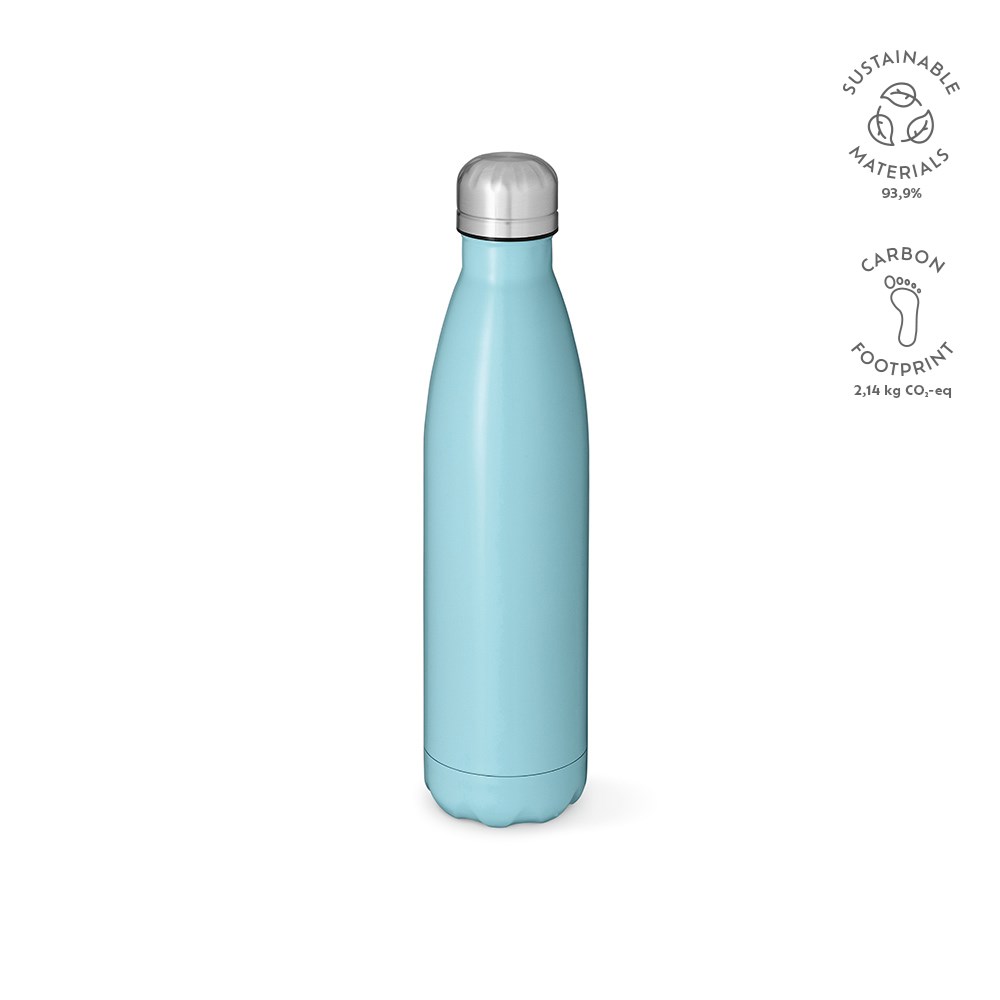 Mississippi 800 fles gerecycled roestvrij staal 810 ml - met logo of onbedrukt bestellen - lichtblauw